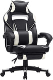 Gaming Chair, Desk Chair with Footrest, Office Chair with Headrest and Lumbar Cushion