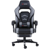 RECLINING LEATHER SPORTS RACING OFFICE DESK CHAIR GAMING