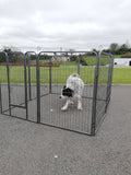 8 Panel Dog enclosure kennel  cage 80cm 100cm or 120cm Height