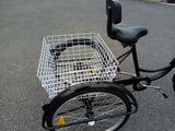 ADULT TRICYCLE TRIKE WHITE 6 SPEED 24" WHEEL BLACK