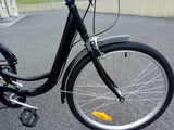 ADULT TRICYCLE TRIKE WHITE 6 SPEED 24" WHEEL BLACK