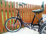ADULT TRICYCLE TRIKE WHITE 6 SPEED 24" WHEEL BLACK