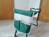 Garden kneeling chair upholstered foldable with bag up to 150kg