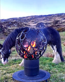 COMING SOON ...  HAND MADE HORSESHOE FIRE PIT  /WORK OF ART ....AMAZING