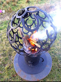 COMING SOON ...  HAND MADE HORSESHOE FIRE PIT  /WORK OF ART ....AMAZING