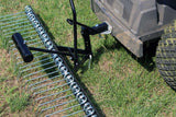lawn comb 120cm mower tractor garden grass moss removal