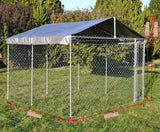 Large Dog Wire Playpen 3x3x1.83m Lockable Door, UV/Water Proof Roof