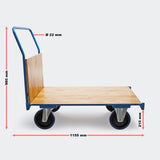 Platform Transport Trolley 100x60cm & 600kg Carrying Capacity w/ Brake