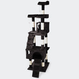 Cat Tree 170cm Black Scratching Post Climbing Tree Activity Centre