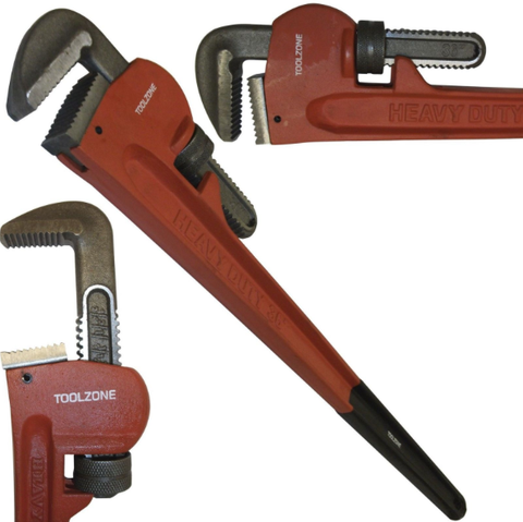 24" Heavy Duty Adjustable Stilsons Wrench Spanner Plumbers Monkey Pipe