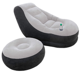 INFLATABLE CHAIR WITH FOOTSTOOL