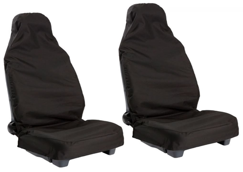 SPECIAL OFFER FRONT SEAT COVERS UNIVERSAL FIT BLACK WATERPROOF