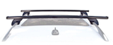 UNIVERSAL  LOCKING CAR ROOF BARS BLACK FREE DELIVERY
