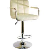 STOOLS FAUX LEATHER BAR STOOLS BARSTOOLS PU SWIVEL STOOL WITH ARMS