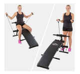 HOME GYM EXERCISER TRAINING MACHINE + 2 DUMBBELLS + 2 TRAINING ROPES