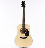 Full Size 4/4 Beginner Dreadnought Acoustic Guitar Pack Package Natural