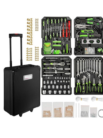 Aluminum tool case with 899 parts