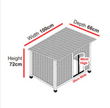 Solid wooden frame Large Dog Kennel