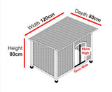 Solid wooden frame Extra  Large Dog Kennel