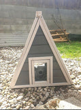 Weatherproof Wooden Cat House 51 x 50.5 x 48.5 cm with Entrance and Escape Door