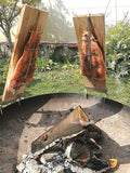 Fire Bowl 55 cm Including 2 x Flame Salmon Board