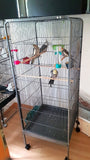 XL Bird Aviary Cage 146 x 54 x 54 cm for Small Birds and Budgies