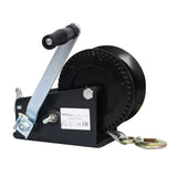 Cable Winch, Hand Crank, 10m Wire Rope, 1500kg, Boat, Van