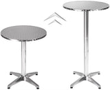 Aluminum Bistro table, round, height-adjustable