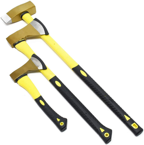 Axe set 3 pieces. Splitting Axe and Splitting Hammer, Light Weight and Non-Slip Handle