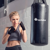 Punch Bag Boxing Set Filled 56 cm With 10kg + Bracket with Boxing Gloves and Wraps