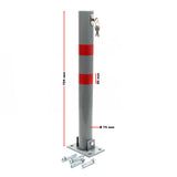 Parking Barrier Folding Car Park Bollard Lockable Round