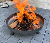 LARGE ROUND FIRE PIT BOWL 55cm HEAVY