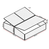 Cold Frame Greenhouse Double Aluminium Mini 100x120x40 cm