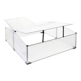 Cold Frame Greenhouse Double Aluminium Mini 100x120x40 cm