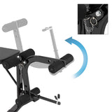 Foldable Weight Bench Adjustable, Barbell Rack, Arm & Leg Curl Station