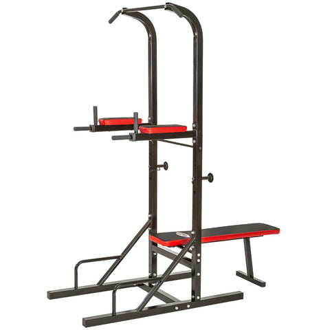 ip power tower station with sit up pull chin up push up bar ab builder Dimensions 180 x 95 x 210 cm