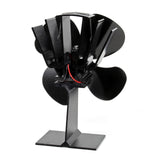 Heat Powered Fan 70-350°C, 4 Blades, for Fireplace/Wood Burning Stove