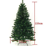 220cm Christmas Tree Fir Tree Artificial Christmas Construction M Pine PVC Needle