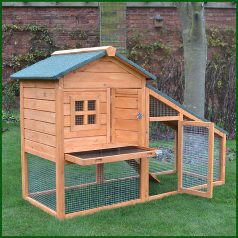 Wooden Ark Rabbit Hutch and Run