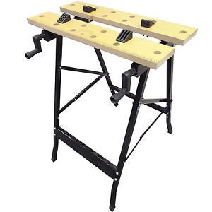 Work Bench Mate Portable Folding Workbench Workmate Saw Jaw Vice Trestle Clamp
