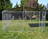 Large Dog Wire Playpen 4x4x1.83m Lockable Door, UV/Water Proof Roof