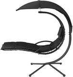 Floating Lounger with Parasol, Indoor & Outdoor, Includes Cushion with Pillow