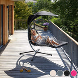 Floating Lounger with Parasol, Indoor & Outdoor, Includes Cushion with Pillow