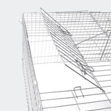 Rabbit Open Enclosure 183x122x60cm Guinea Pig Run with Sun Protection