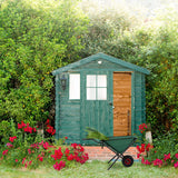 Green Folding Garden Wheelbarrow Holds up to 30 kg