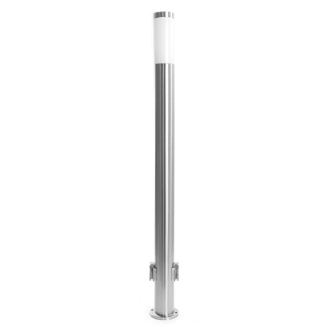 Outdoor Bollard Light 110cm Stainless Steel 2 Outlets Garden Post Lamp