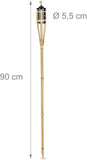 Set of 10 x 90-cm Bamboo Garden Torches