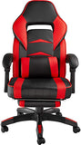 Computer Chair, Gaming Executive With Footrest Red