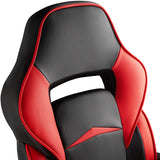 Computer Chair, Gaming Executive With Footrest Red