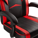 Computer Chair, Gaming Executive With Footrest Red